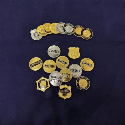 Bathodynnau Ditectif, Pinnau Rôl ac Arwyddnod LARP